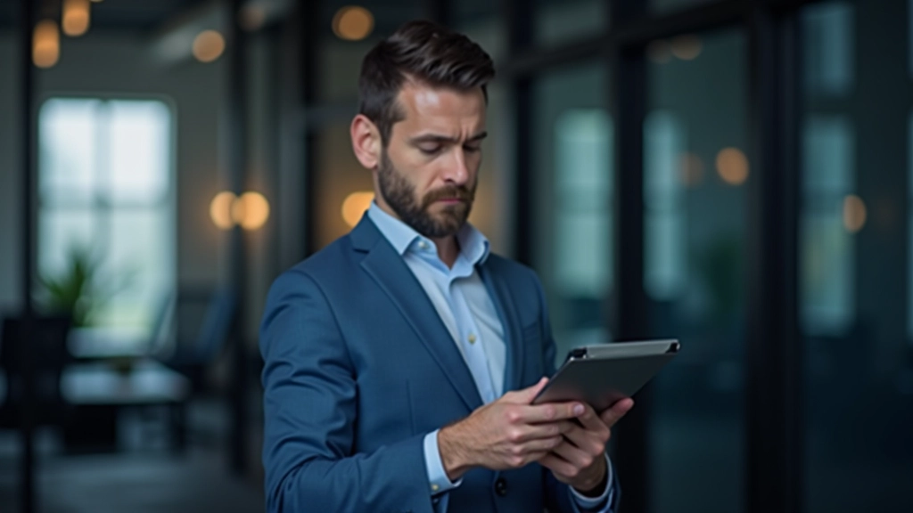 Person studerer handelsdiagrammer på tablet